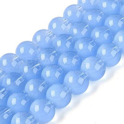 Transparent Glass Imitation Cat Eye Beads Strands GLAA-Q110-01C-05-1