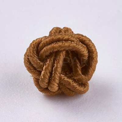 Polyester Weave Beads WOVE-K001-A15-1