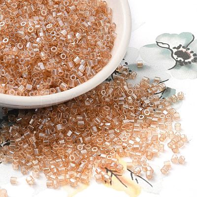 Transparent Colours Luster Glass Seed Beads SEED-S042-20B-01-1