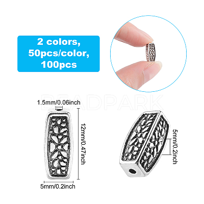 Tibetan Style Alloy Beads TIBEB-FH0001-25-RS-1