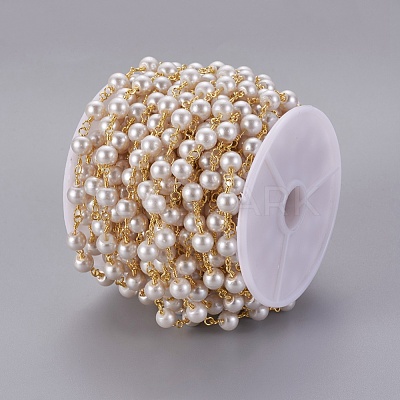 Handmade Acrylic Imitaion Pearl Beaded Chains CHC-K007-H02-1