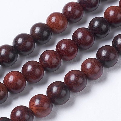 Natural Burmese Wood Beads Strands X-WOOD-J001-03-10mm-1