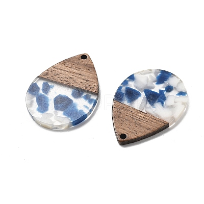 Resin and Walnut Pendants FIND-R051-15A-1