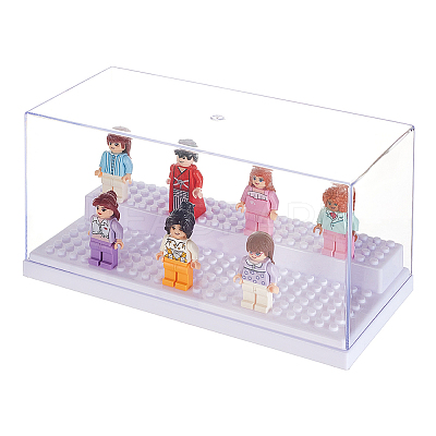 2-Tier Acrylic Minifigure Display Cases ODIS-WH0027-047B-1