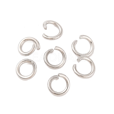 Tarnish Resistant 304 Stainless Steel Open Jump Rings STAS-R049-6x1mm-1