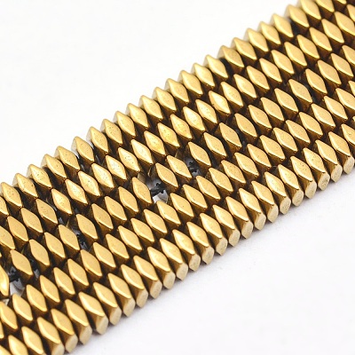 Electroplate Non-magnetic Synthetic Hematite Beads Strands G-L489-D05-1