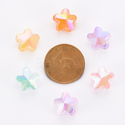 Imitation Jelly Acrylic Beads TACR-S154-46E-1