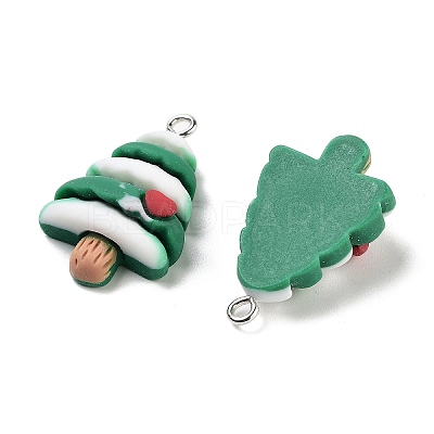 Christmas Theme Opaque Resin Pendants RESI-N039-97-1