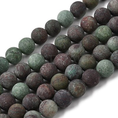 Natural Green Opal Beads Strands G-H045-A03-6MM-01-1