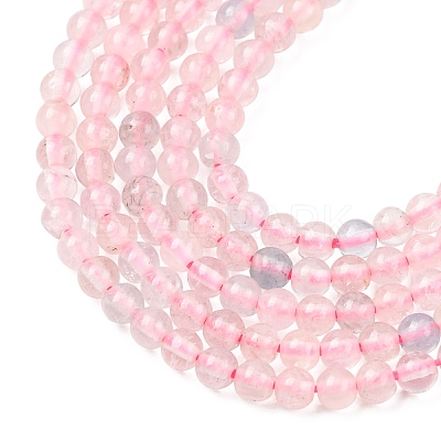 Natural Morganite Beads Strands G-H358-A10-3mm-01-1