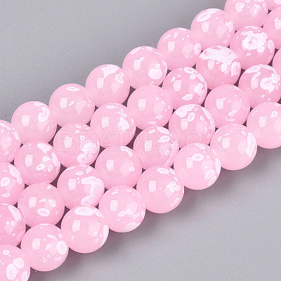 Baking Paint Glass Beads X1-DGLA-N015-10mm-02-1