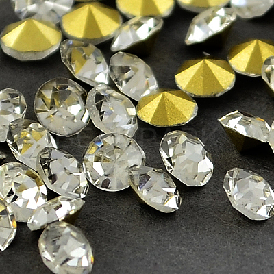 Glass Pointed Back Rhinestone RGLA-PP24-01B-1
