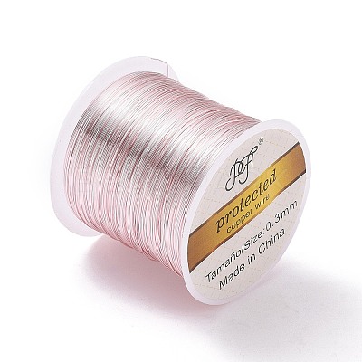 Round Copper Craft Wire Copper Beading Wire CWIR-F001-RG-0.3mm-1