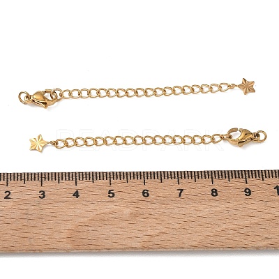 201 Stainless Steel Curb Chain Extender SA-CBA0FDA-01G-13-1