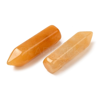 Natural Topaz Jade Pointed Pendants G-C158-05G-1