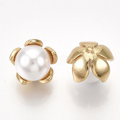 ABS Plastic Imitation Pearl Charms KK-T035-138-1