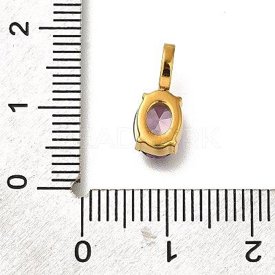 Ion Plating(IP) 304 Stainless Steel Rhinestone Pendants STAS-A104-11G-05-1