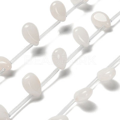Natural White Jade Beads Strands G-P562-A01-01-1