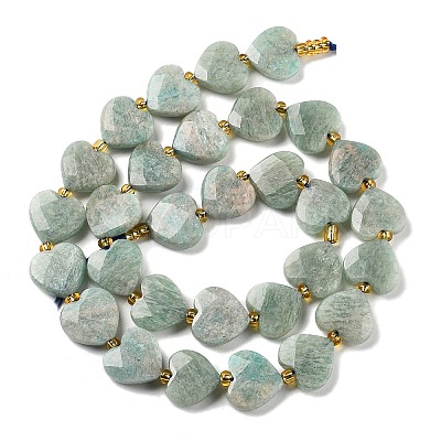 Natural Amazonite Beads Strands G-B044-B14-01-1
