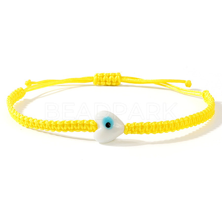 Bohemian Glass Bead Braided Bead Bracelets HV2776-4-1
