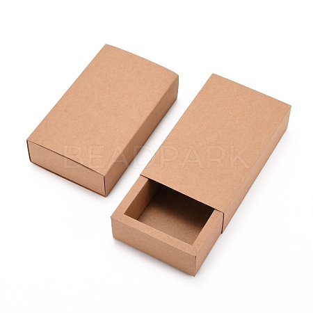 Kraft Paper Folding Box CON-WH0010-02A-A-1