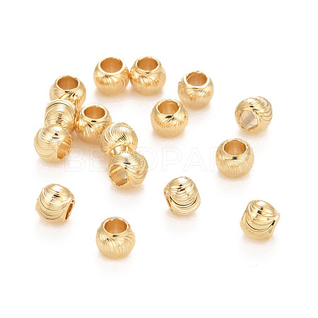 Eco-Friendly Brass Cat Eye Beads KK-M225-25G-E-1