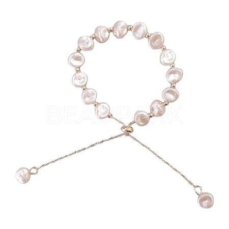 ABS Imitation Pearl Beads Slider Bracelets for Women WG648B1-07-1