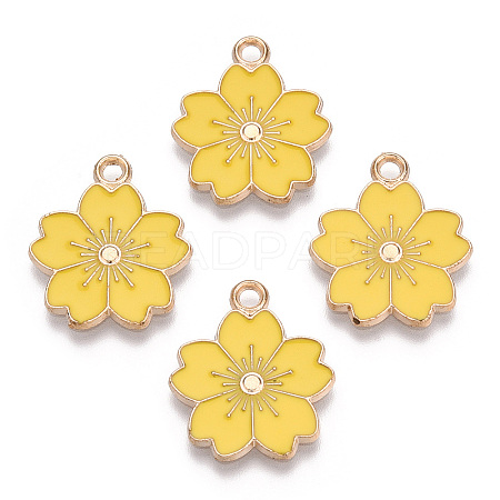 Alloy Enamel Pendants X-ENAM-S121-115L-1