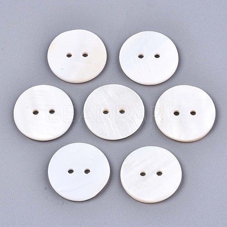 2-Hole Freshwater Shell Buttons SHEL-S276-136C-01-1