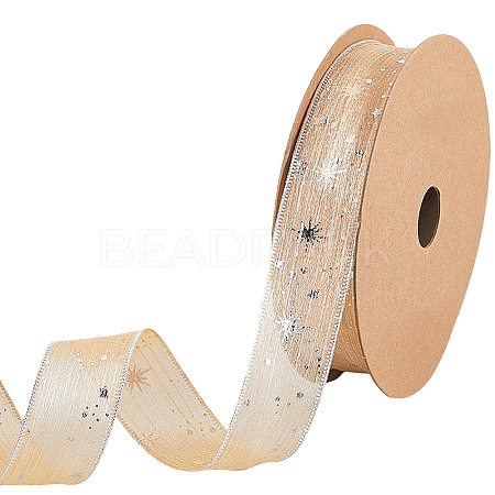 20 Yards Polyester Printed Grosgrain Ribbon OCOR-WH20005-32A-04-1