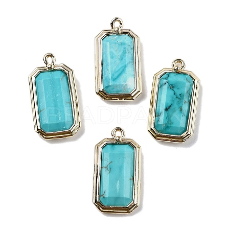 Synthetic Turquoise Pendants G-U019-04G-09-1