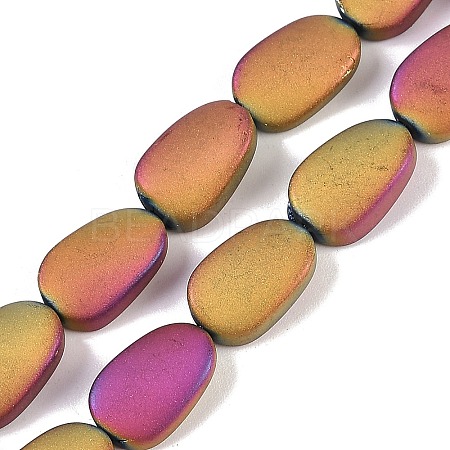 Electroplate Glass Beads Strands EGLA-C009-01B-FP01-1