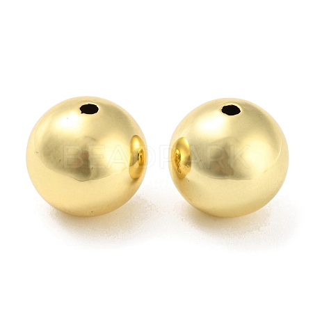 Rack Plating Eco-Friendly Brass Beads KK-M255-07C-G-1