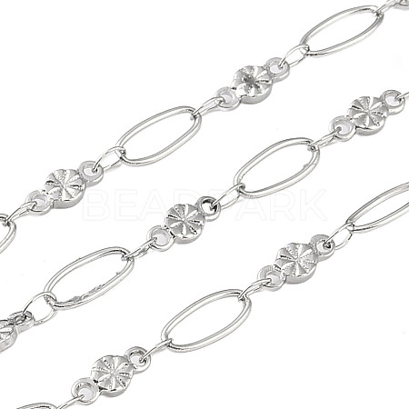 Non-Tarnish 304 Stainless Steel Link Chain CHS-H028-07A-P-1