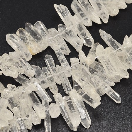 Nuggets Natural Quartz Crystal Beads Strands G-F289-26-1