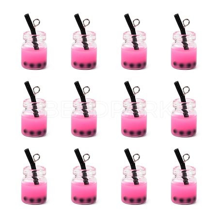 Glass Bottle Pendants X-CRES-S359-01G-1