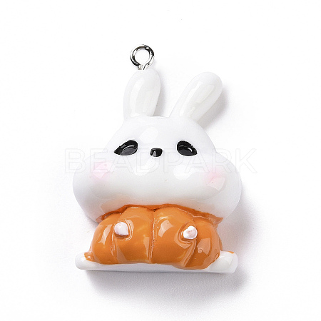 Halloween Opaque Resin Pendants RESI-D063-07A-1