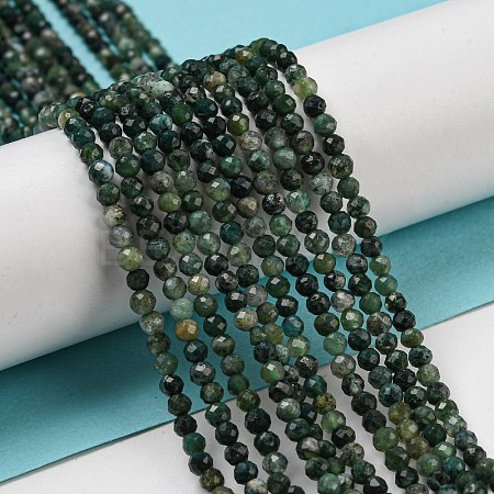 Natural Moss Agate Beads Strands X-G-K020-3mm-32-1