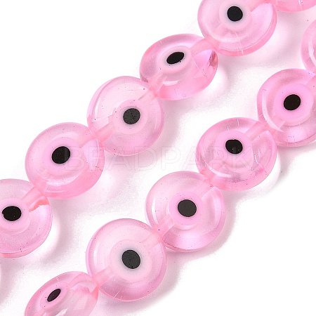 Handmade Evil Eye Lampwork Beads Strands LAMP-G164-10C-06-1