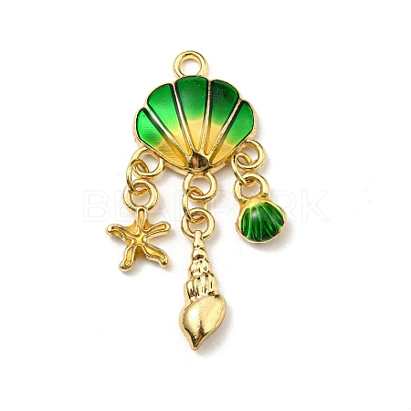 Alloy Enamel Pendants ENAM-G219-02B-1