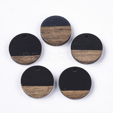 Resin & Walnut Wood Pendants RESI-S358-02C-08-1-1