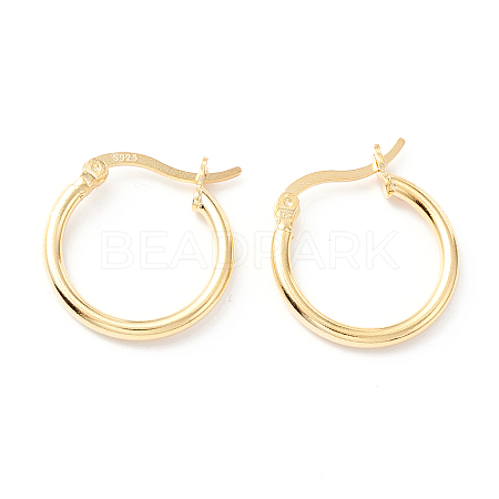 925 Sterling Silver Hoop Earrings STER-P047-13B-G-1