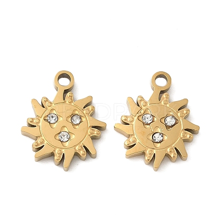 304 Stainless Steel Pendants STAS-D208-06G-1