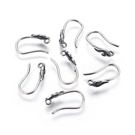 Thai Sterling Silver Earring Hooks STER-G029-76AS-1