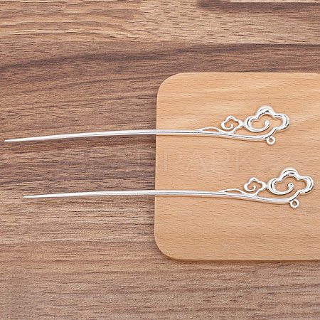 Ancient Style Alloy Hair Stick Finding PW-WGB506A-01-1
