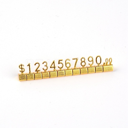 Aluminum Alloy Price Display Cube Adjustable Price Tag LS-ODIS-WH0018-84G-1