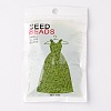 12/0 Frosted Round Glass Seed Beads X-SEED-A008-2mm-M4-2