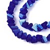Frosted Transparent Glass Beads Strands GLAA-N054-4mm-11-3