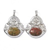 Natural & Synthetic Mixed Gemstone Pendants G-H283-01-3