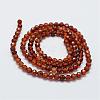 Natural Garnet Bead Strands G-G663-03-3mm-2